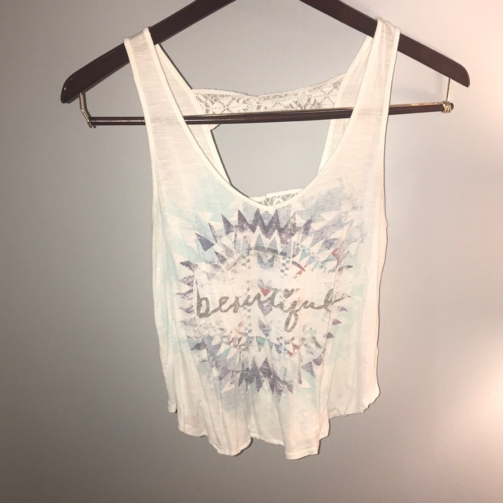 Crop slowly tank top.
